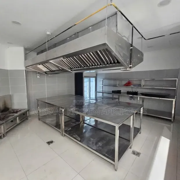 Complete Stainless Steel Commercial Kitchen Setup - 1