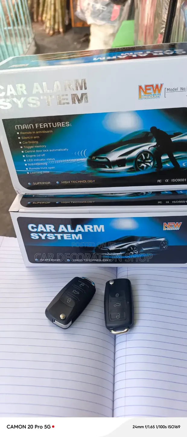 Brand New Car Alarm System with Loud Alert - 1