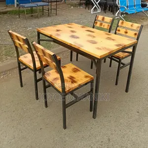 Rustic Wooden Dining Set / Restaurant Set