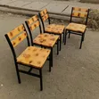 Rustic Wood Finish Dining Chairs (Set of 4) - 2