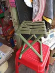 Mini Camping Stool with Nylon Canvas Seat - 1