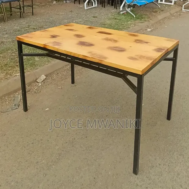 Rustic Wooden Dining Table / Restaurant Table - 1