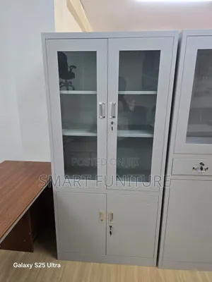 Boss Office Products Metallic Filing Cabinet with Adjustable Shelves