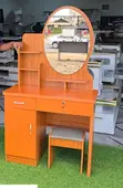 White Dressing Table with Mirror - 2