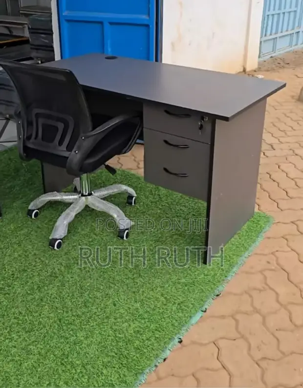SK Office Desk 1.2m with Chair - Brand New - 1