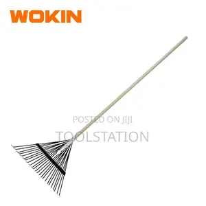 Flexible Metal Lawn Rake, 24 Teeth