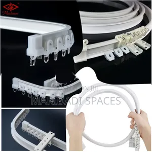 Affordable Bendable Curtain Rails - White