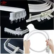 Affordable Bendable Curtain Rails - White - 1