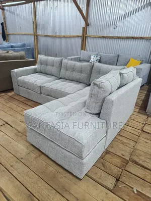 5-Seater L-Shaped Sofa - Brand New