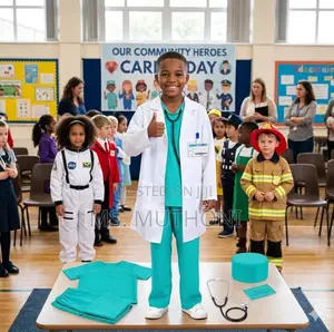 Kids Doctor & Nurse Outfit with Stethoscope (4-12 Yrs)