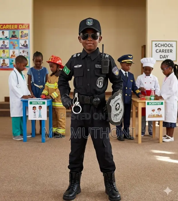 Premium Kids' Police SWAT Costume Set - 1