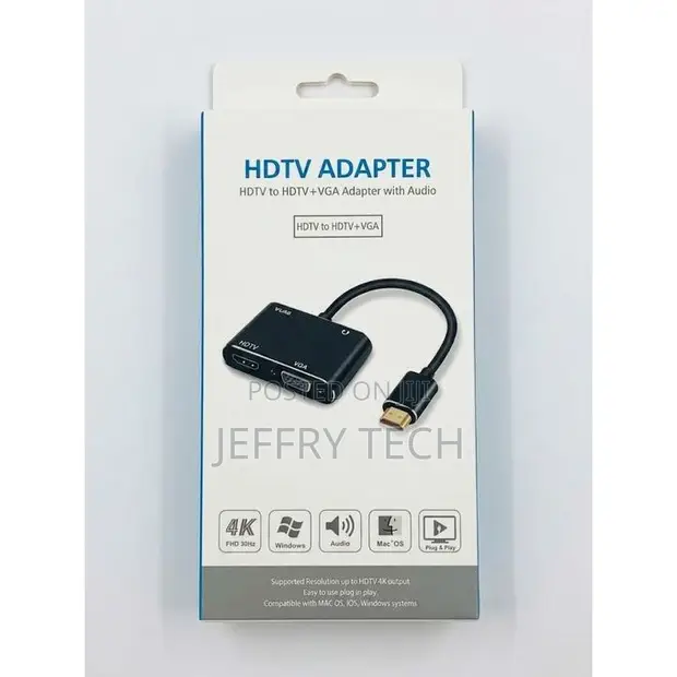 HDTV to HDTV + VGA Adapter with Audio - 1
