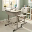 Kids Study Desk and Chair Set - Brown - 3