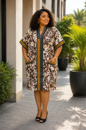 Custom Made Ankara Shirt Dress - Brand New