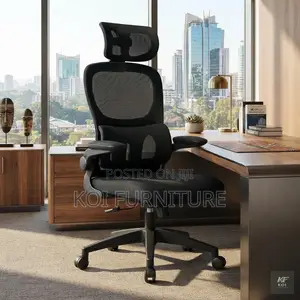 Orthopedic Office Chair with Flip Armrests