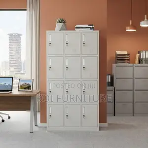 12-Drawer Steel Office Cabinet
