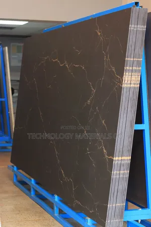Rafal Black Sintered Stone Slab | Marble-Look Finish