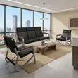 Modern 5-Seater Office Reception Sofa Set - 4