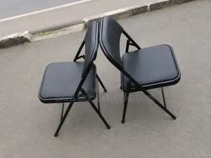 Foldable Padded Event Chairs (Pair) - Black