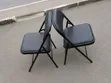 Foldable Padded Event Chairs (Pair) - Black - 1