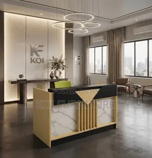 1.8m Executive Office Reception Desk - Brown