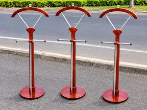 Wooden Suit Valet Stand - Mahogany