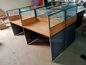 4-Way Office Workstation Partition Desk