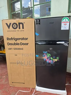 Von Double Door Fridge 125L Direct Cool