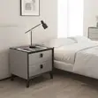 Wireless Charging Bedside Cabinet - Gray - 1