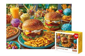 Colorful Food Feast 1000 Piece Jigsaw Puzzle