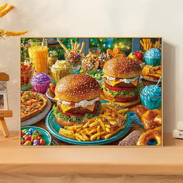 Colorful Food Feast 1000 Piece Jigsaw Puzzle - 1