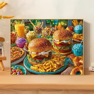 Colorful Food Feast 1000 Piece Jigsaw Puzzle