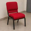 Red Padded Upholstered Church & Conference Chair - 1