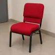Red Padded Upholstered Church & Conference Chair - 3