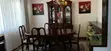 Vintage Expandable Wooden Dining Table Set with Hutch - 2
