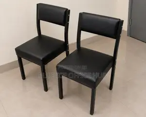 Boss Office Products Black Leather Visitor Chair