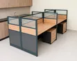 Office Desk 4-Way Workstations - 2