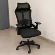 Ergonomic Mesh Office Chair with Headrest - Black - 4