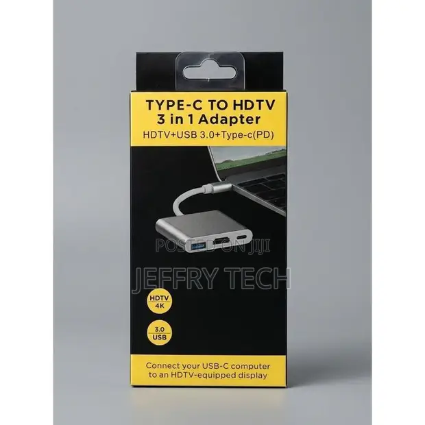 3-in-1 USB-C to HDTV Adapter Hub - 1