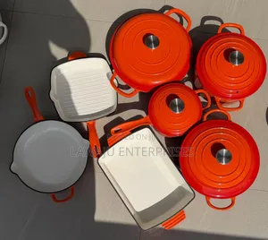 11-Piece Enamel Cast Iron Cookware Set