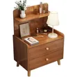 Wooden Bedside Table with Drawer - 2