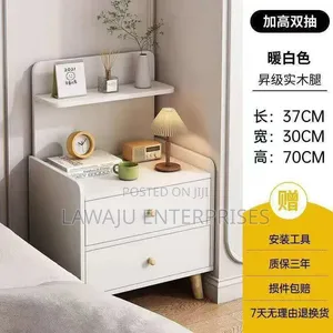 Minimalist Wooden Bedside Table with Drawer