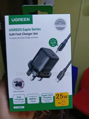 UGREEN 25W Type-C GaN Fast Charger with 1m Cable