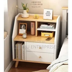 Durable Minimalist Wooden Side Table with Drawer