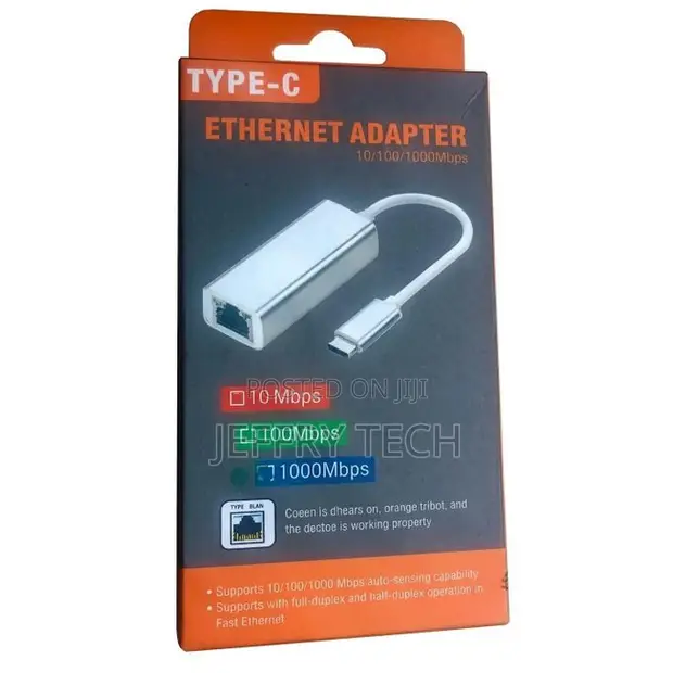 USB-C to Gigabit Ethernet Adapter (10/100/1000 Mbps) - 1