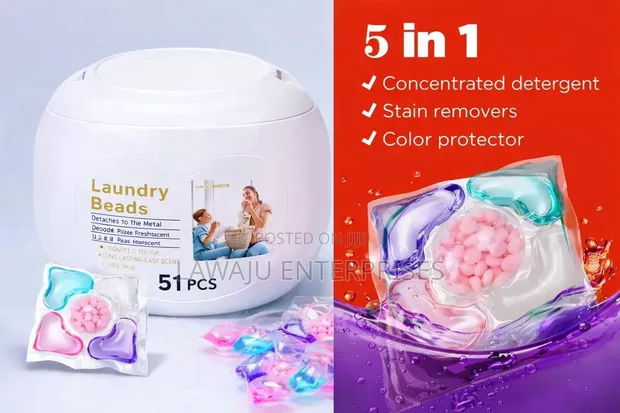 5-in-1 Laundry Pods & Laundry Beads Combo - 1