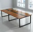 2.4m Metal Frame Boardroom Table - 2