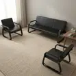 5-Seater Leather Hallway Waiting Sofa - 5
