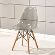 Eames Style Clear Dining Chair - 1
