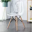 Eames Style Clear Dining Chair - 2